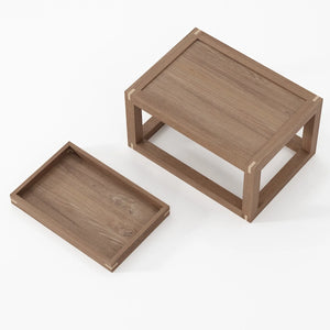 Up and Down Teak Coffee Table