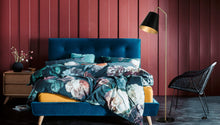 Load image into Gallery viewer, Soma Satin Brass &amp; Black Floor Lamp