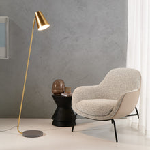 Load image into Gallery viewer, Arlen Satin Brass Floor Lamp