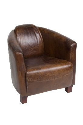 Leather Tub Armchair