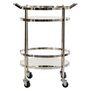 Round SS/Glass Bar Cart