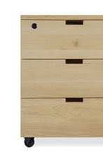Load image into Gallery viewer, Ethnicraft Oak Billy Box Office Drawer Unit