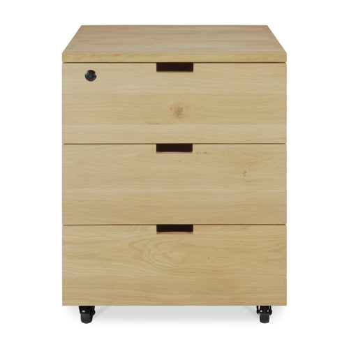 Ethnicraft Oak Billy Box Office Drawer Unit