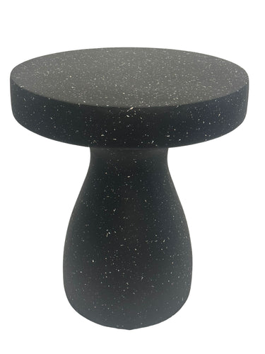 Mushroom Side Table Black with Fleck