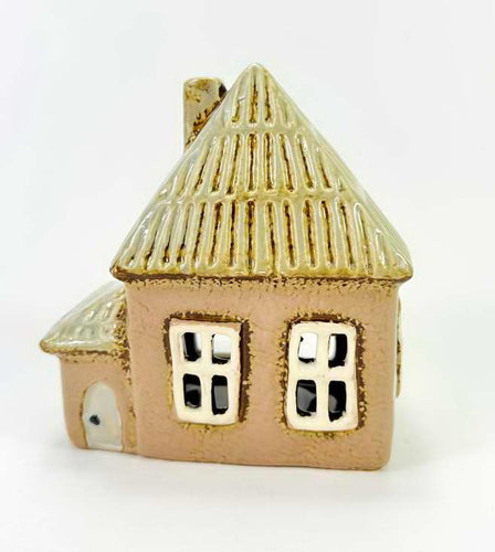 Tealight Cottages - Ceramic Hut House