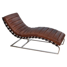Load image into Gallery viewer, Vintage Leather Chaise