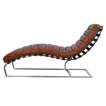 Load image into Gallery viewer, Vintage Leather Chaise