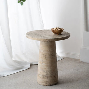 Logan Cement Round Side Table.