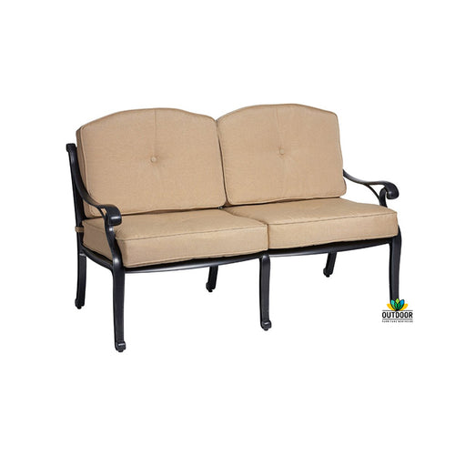 Melton Craft Outdoor Nassau 2 Seater Lounge with Cushions