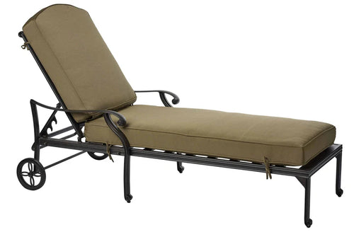 Melton Craft Nassau Outdoor Sunlounge with cushions