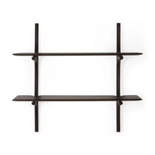 Load image into Gallery viewer, Ethnicraft Mahogany Dark Brown PI Wall Shelves