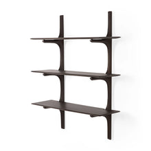 Load image into Gallery viewer, Ethnicraft Mahogany Dark Brown PI Wall Shelves