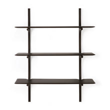 Load image into Gallery viewer, Ethnicraft Mahogany Dark Brown PI Wall Shelves
