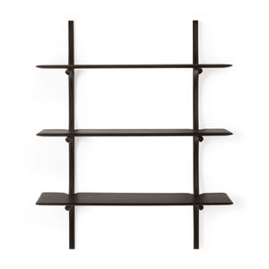 Ethnicraft Mahogany Dark Brown PI Wall Shelves
