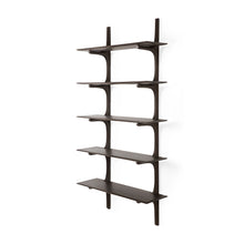 Load image into Gallery viewer, Ethnicraft Mahogany Dark Brown PI Wall Shelves