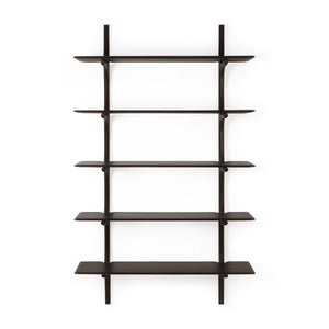 Ethnicraft Mahogany Dark Brown PI Wall Shelves