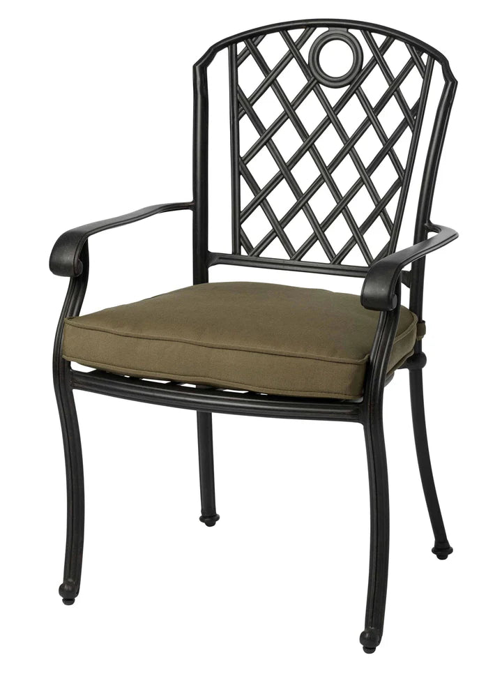 Melton Craft Outdoor Nassau Whitehorse Chair with Cushion
