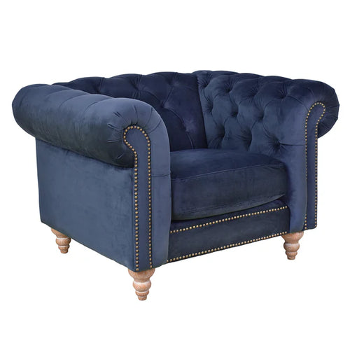 Chesterfield Velvet Armchair