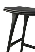 Load image into Gallery viewer, Ethnicraft Oak Black Osso Counter Stool Black Leather
