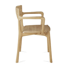 Load image into Gallery viewer, Ethnicraft Oak PI Dining Chair with Armrest