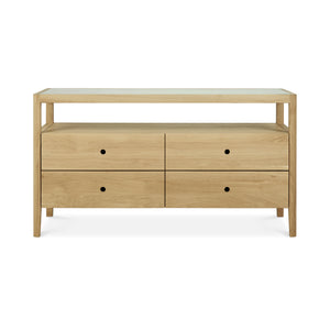 Ethnicraft Oak Spindle Chest of Drawers