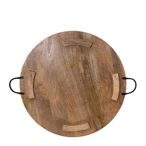 Round Tray with Handles