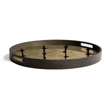 Load image into Gallery viewer, Ethnicraft Gold Leaf Dots Glass Tray Ethnicraft Gold Leaf Dots Glass Tray