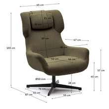 Load image into Gallery viewer, Zalina Swivel Armchair