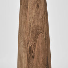 Load image into Gallery viewer, Samson Wood Floor Lamp Saddle Base with Natural Shade