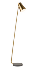 Load image into Gallery viewer, Arlen Satin Brass Floor Lamp