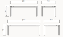 Load image into Gallery viewer, Aksel Dining Table