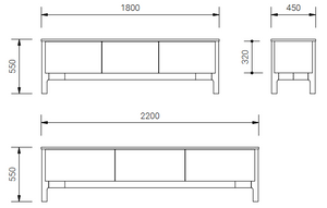 Aksel American Oak TV/Media Unit