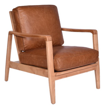Load image into Gallery viewer, Buckle Leather Armchair