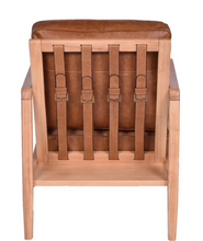 Load image into Gallery viewer, Buckle Leather Armchair