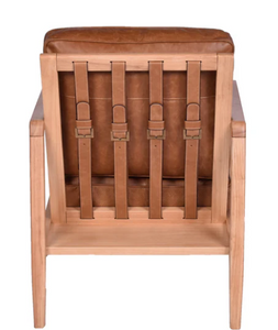 Buckle Leather Armchair