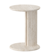 Load image into Gallery viewer, Travertine Side Table