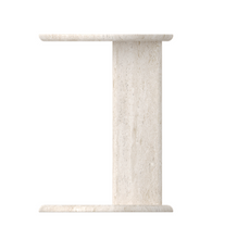 Load image into Gallery viewer, Travertine Side Table