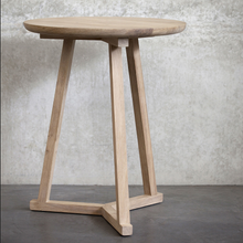Load image into Gallery viewer, Ethnicraft Oak Tripod Side Table (L)
