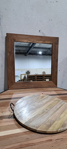 Teak Driftwood Mirror