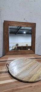 Teak Driftwood Mirror