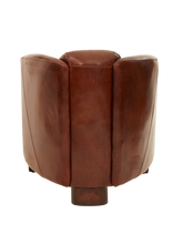 Load image into Gallery viewer, Leather Tub Armchair