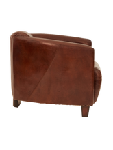 Load image into Gallery viewer, Leather Tub Armchair