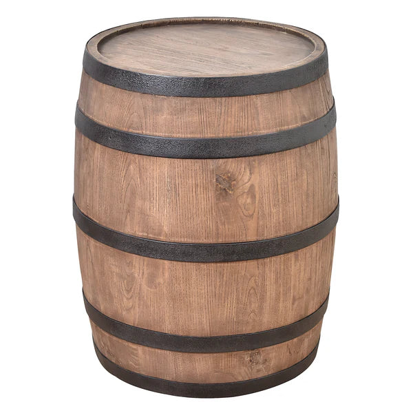 Wine Barrel Side Table