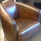 Leather Tub Armchair