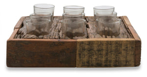 Reclaim Wood Squ 9 T Lite Holder