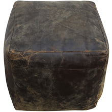 Load image into Gallery viewer, Vintage Leather Ottoman