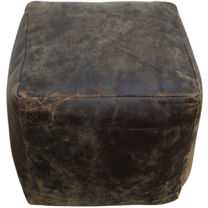 Vintage Leather Ottoman