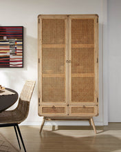 Load image into Gallery viewer, Nalu Rattan and Timber Cabinet