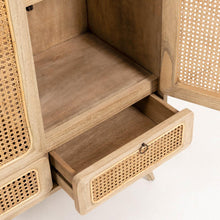 Load image into Gallery viewer, Nalu Rattan and Timber Cabinet