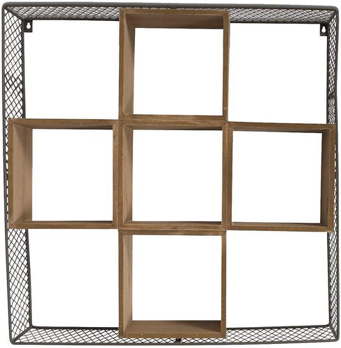 Cube storage Shelving Unit, 9 Box Hanging Wall Shelf